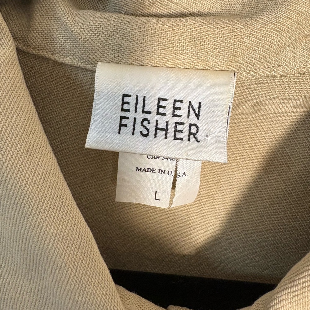 Vintage Eileen Fisher Womens Sleeveless Button-Up Vest Tencel Blend Large - Picture 9 of 11